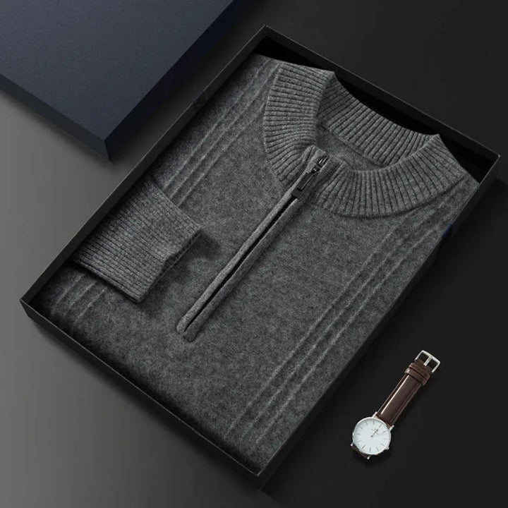 Calvin Classic Half-Zip Wool Sweater Artisio