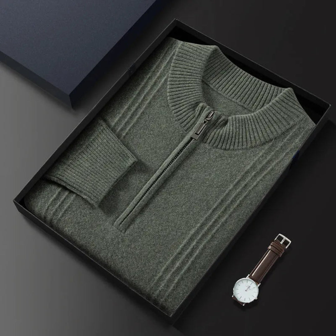 Calvin Classic Half-Zip Wool Sweater Artisio