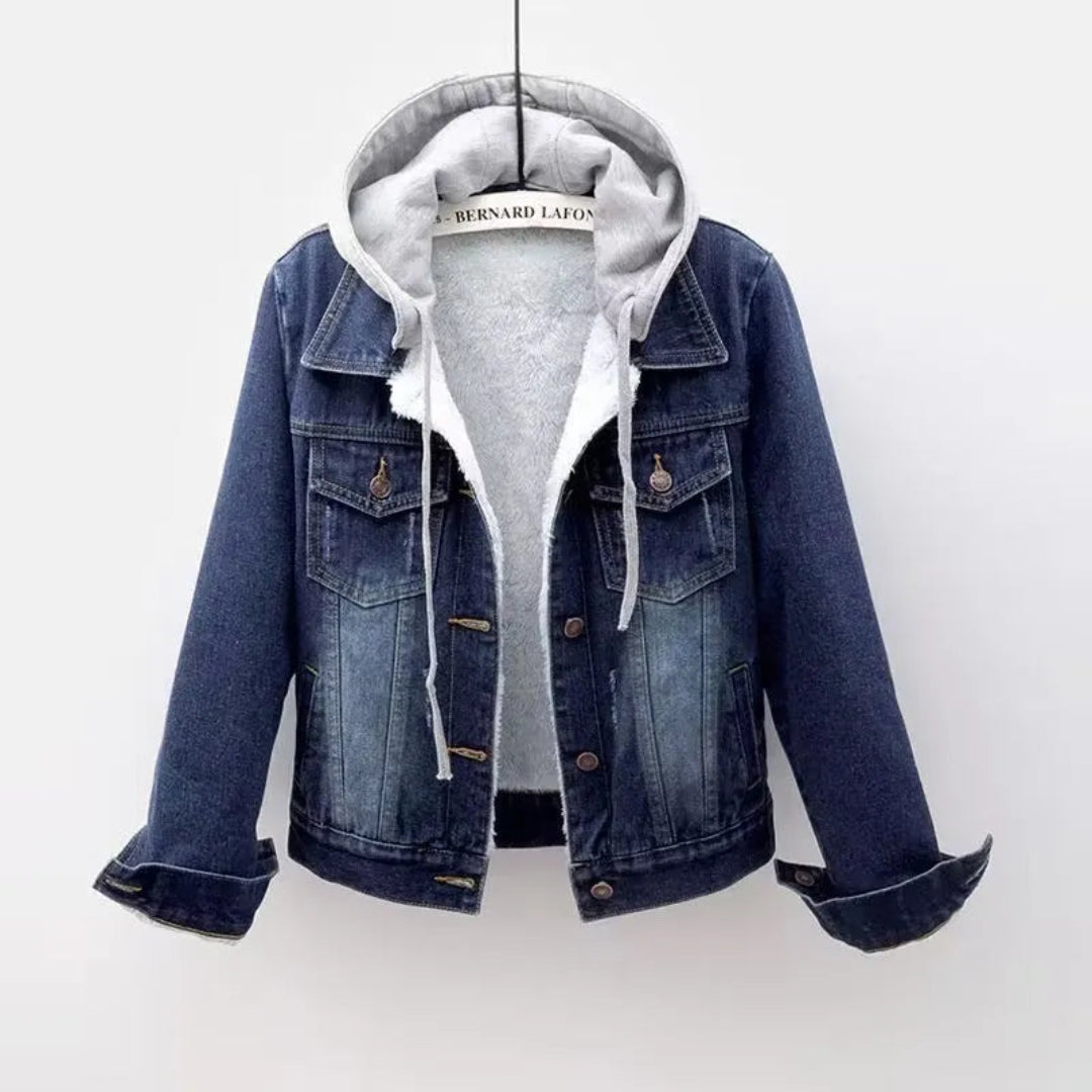 Camden Sherpa-Lined Denim Hoodie Jacket Artisio