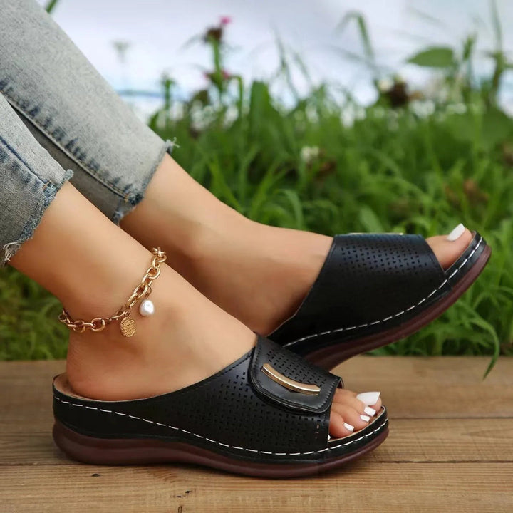 Camila Slip-On Wedge Sandals Artisio