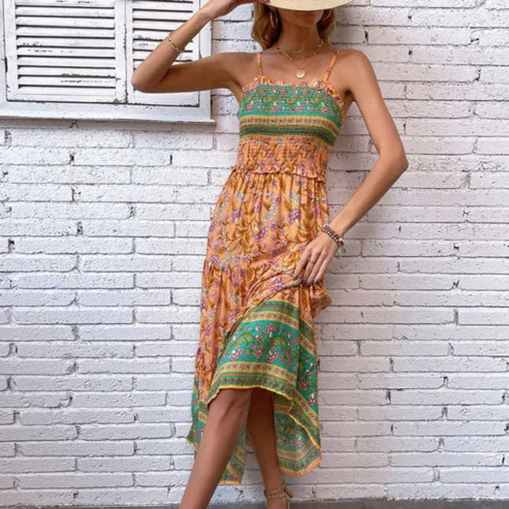 Camilla Floral Tiered Maxi Sundress Artisio