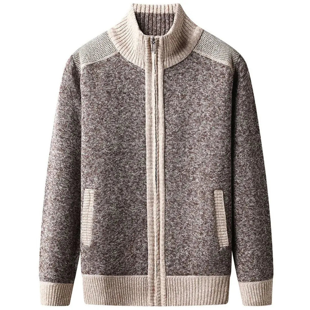 Carl Classic Knit Zip-Up Cardigan Artisio
