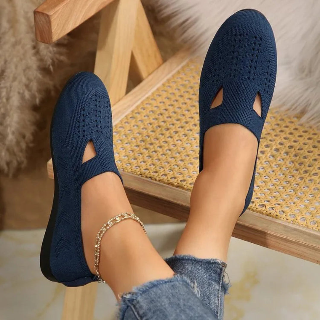 Carla Slip-On Orthopedic Knit Flats
