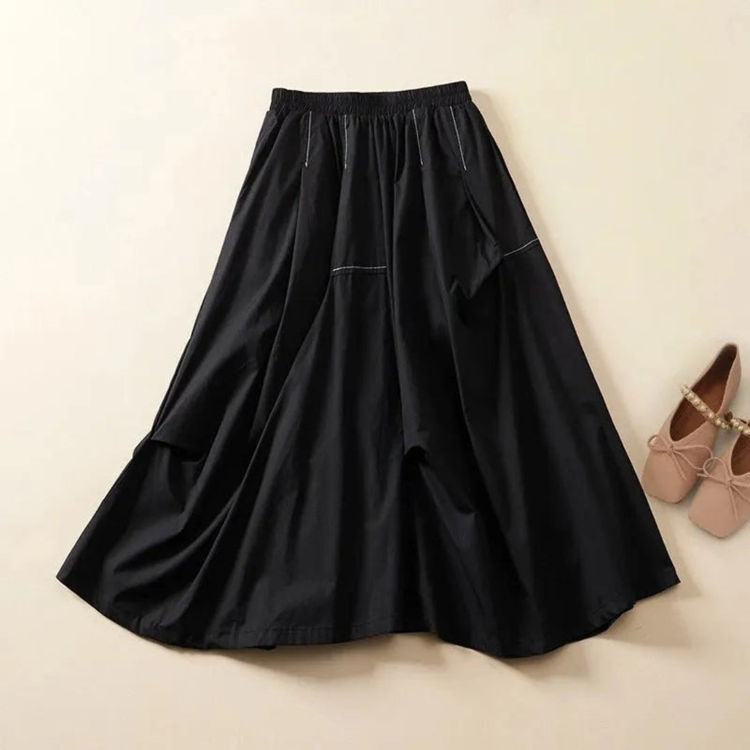 Carol Flowy A-Line Maxi Skirt Artisio
