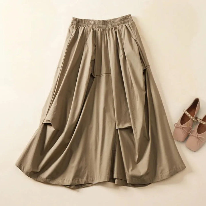 Carol Flowy A-Line Maxi Skirt Artisio