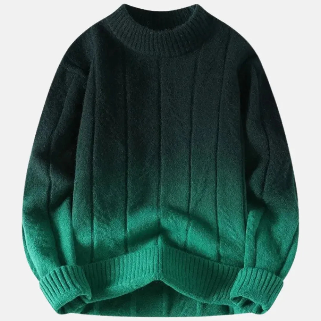 Cascade Ombré Crewneck Sweater Artisio