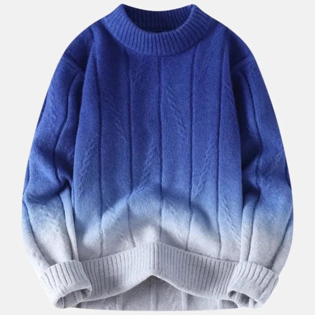 Cascade Ombré Crewneck Sweater Artisio