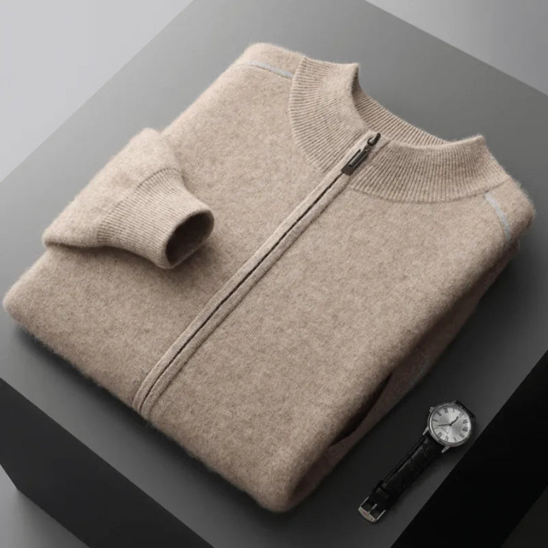 Daxton Cashmere Full-Zip Sweater Artisio