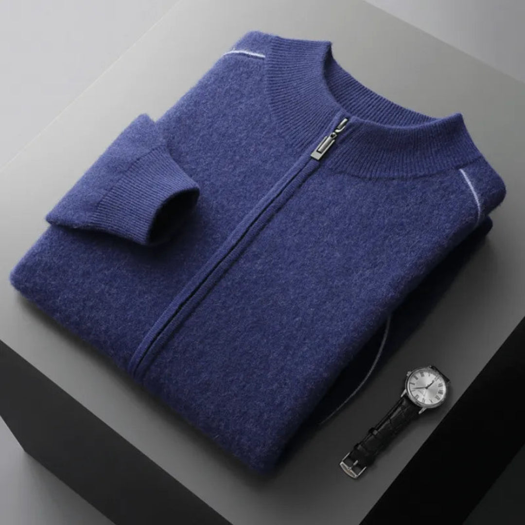 Daxton Cashmere Full-Zip Sweater Artisio