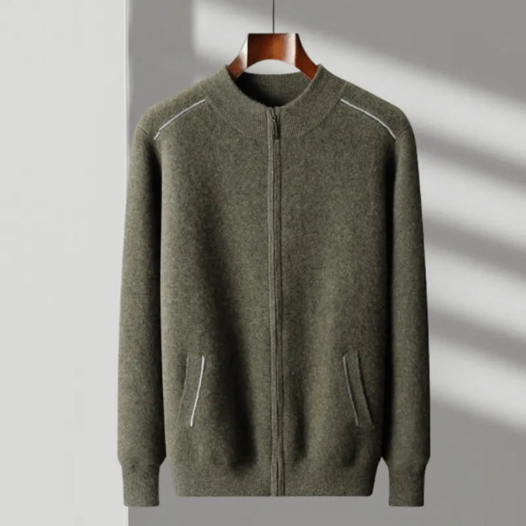Daxton Cashmere Full-Zip Sweater Artisio
