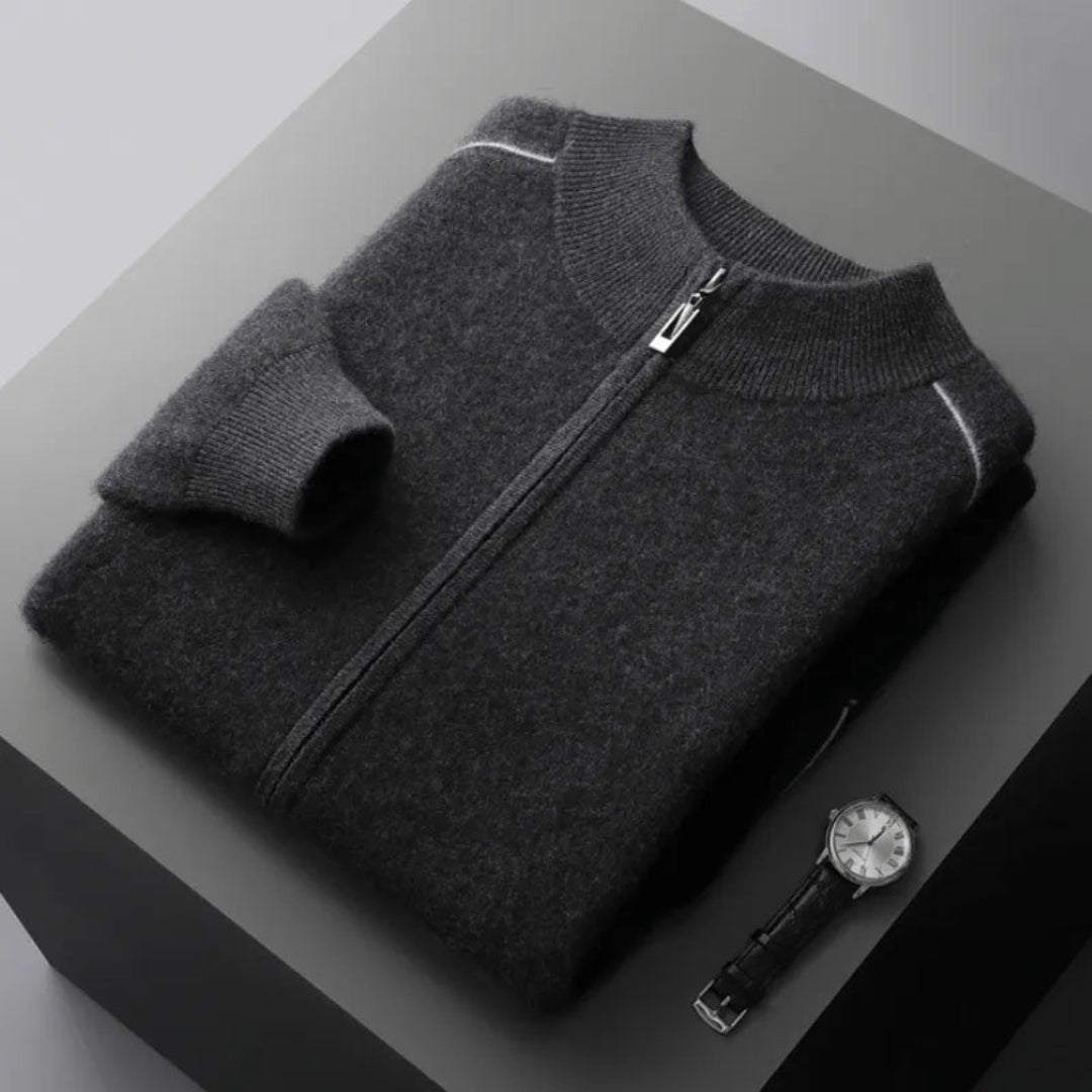 Daxton Cashmere Full-Zip Sweater Artisio