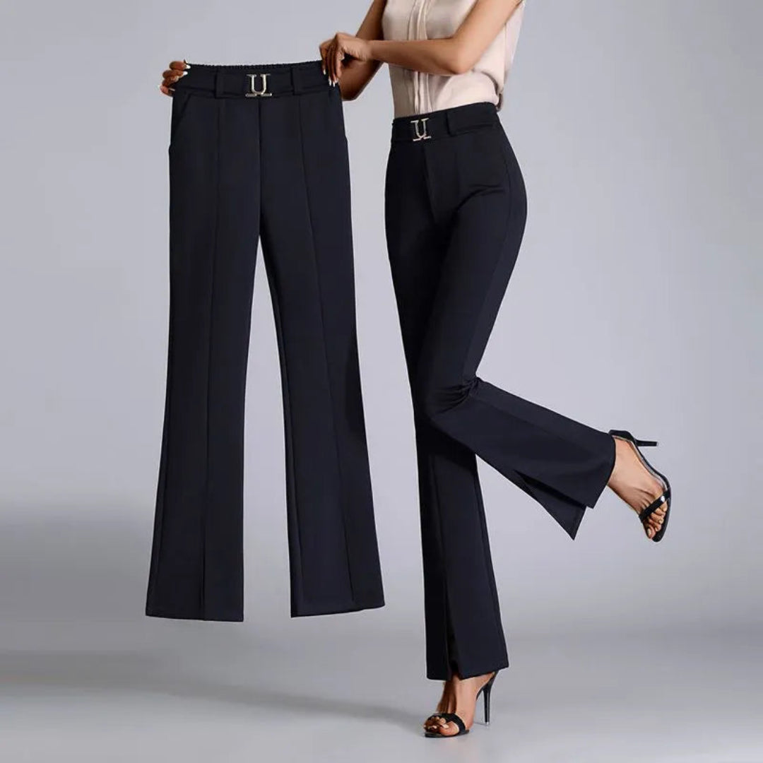 Celeste High-Waist Flared Trousers Artisio