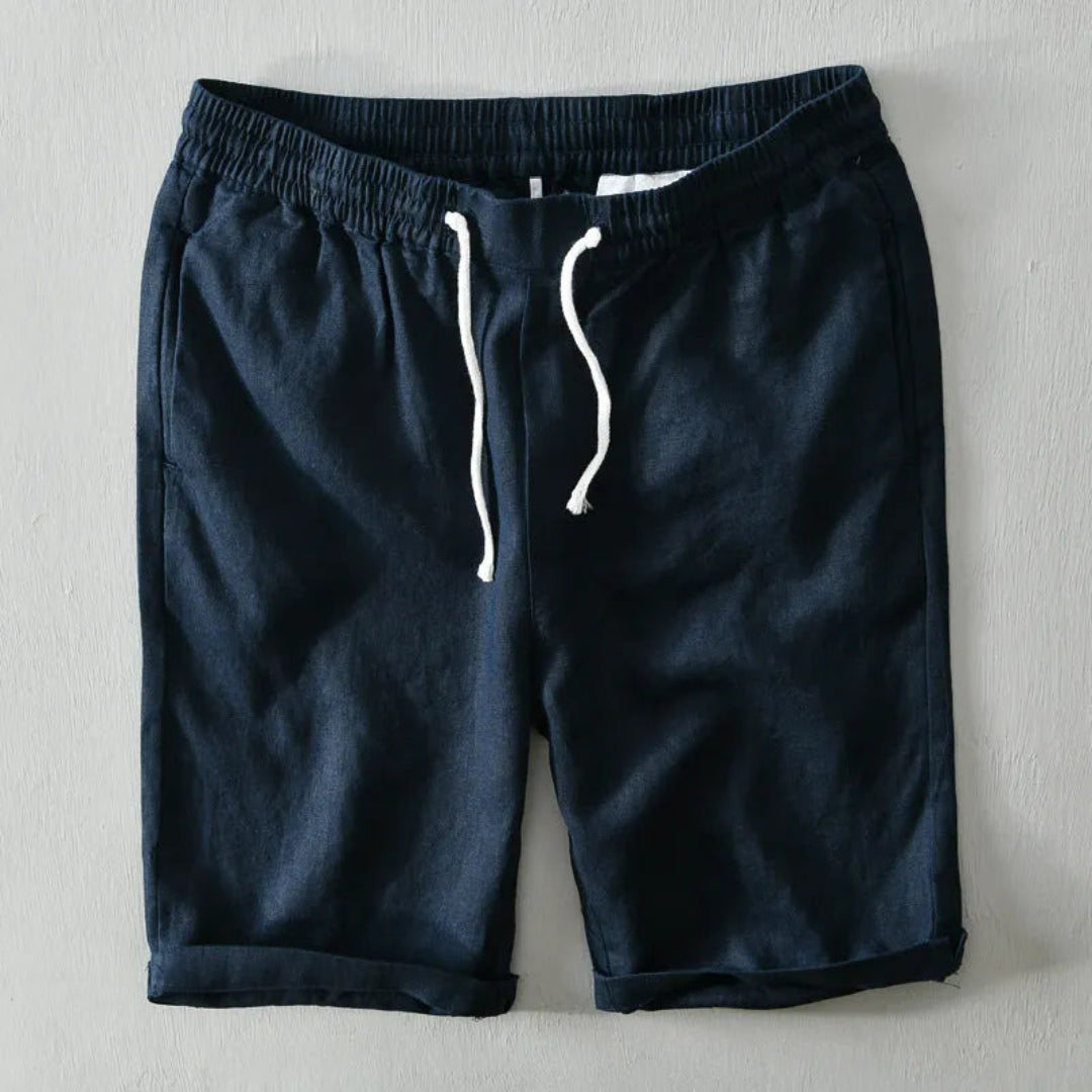 Charlie Drawstring Linen-Blend Shorts Artisio