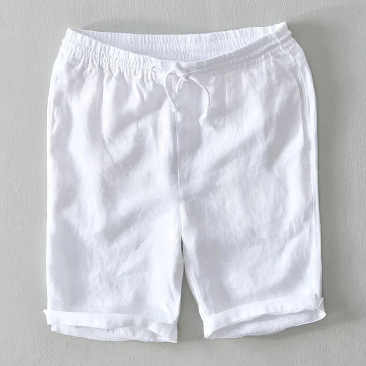 Charlie Drawstring Linen-Blend Shorts Artisio
