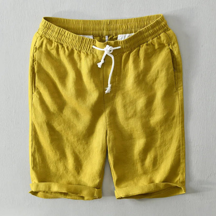 Charlie Drawstring Linen-Blend Shorts Artisio