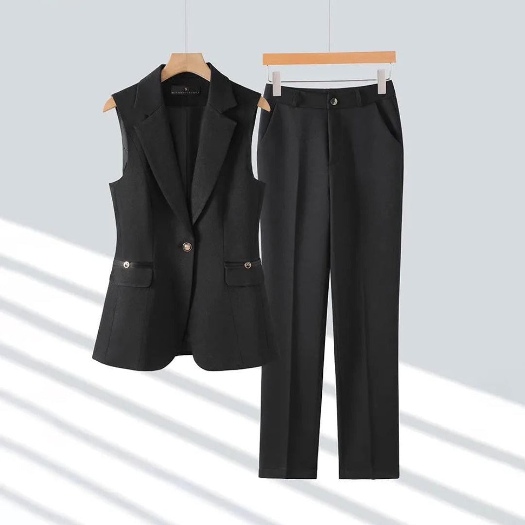 Chloe Montclair Executive Grace 2-Piece Pantsuit Set