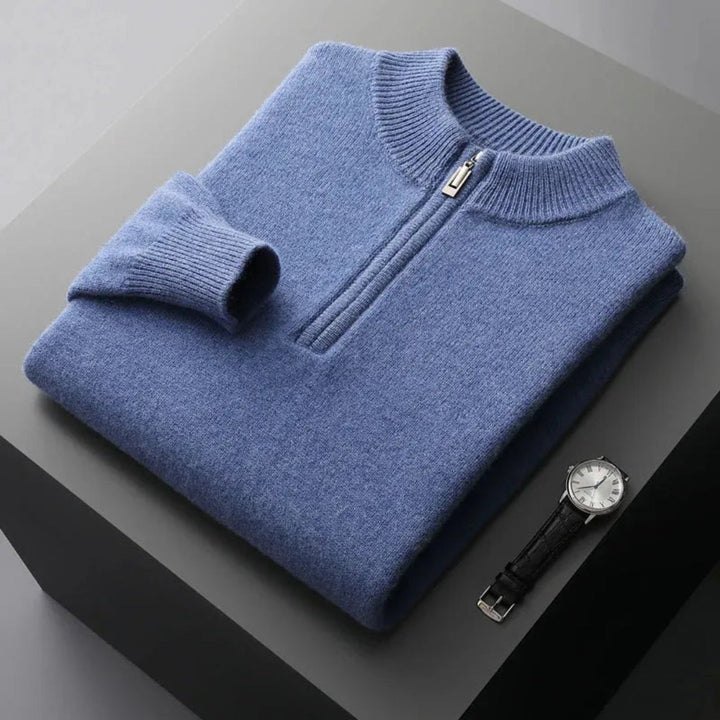 Cooper Half-Zip Wool Sweater Artisio