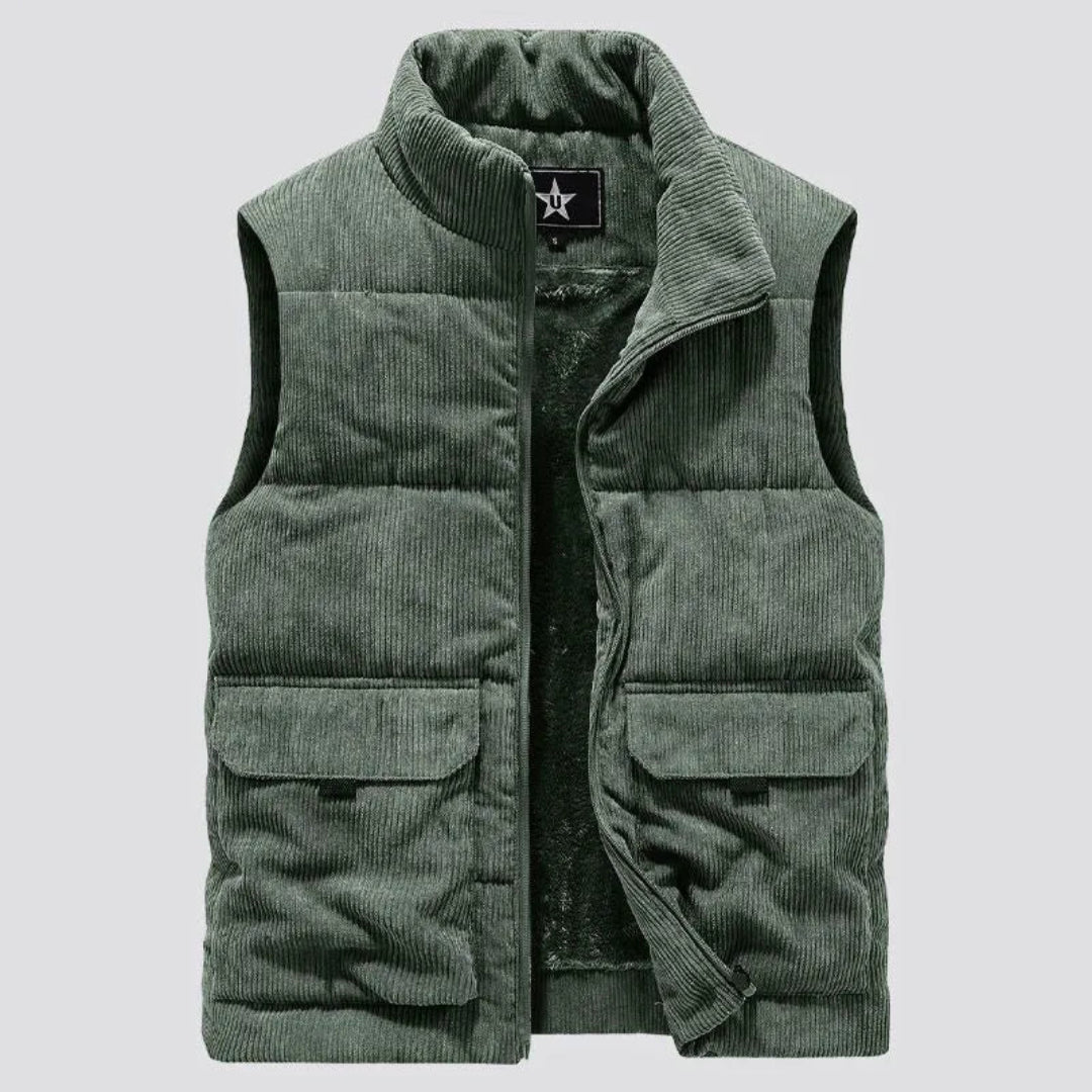 Cory Sherpa-Lined Corduroy Vest