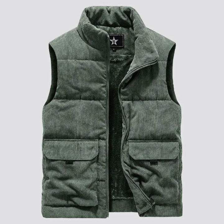 Cory Sherpa-Lined Corduroy Vest