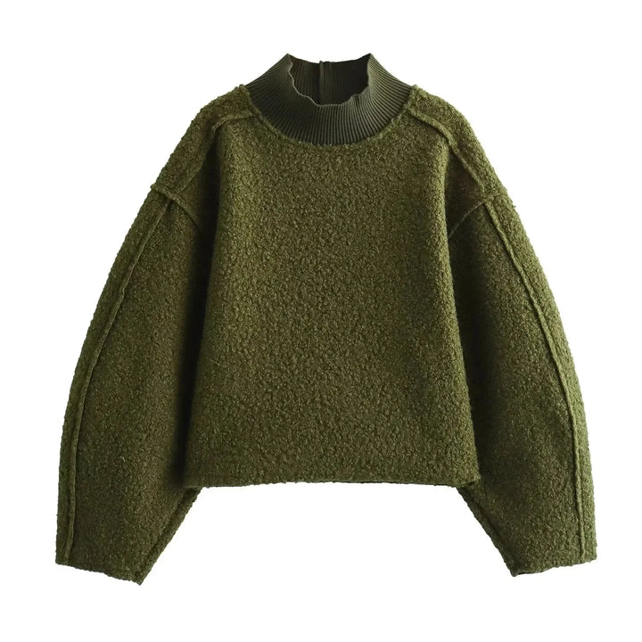 Renee Textured Turtleneck Pullover