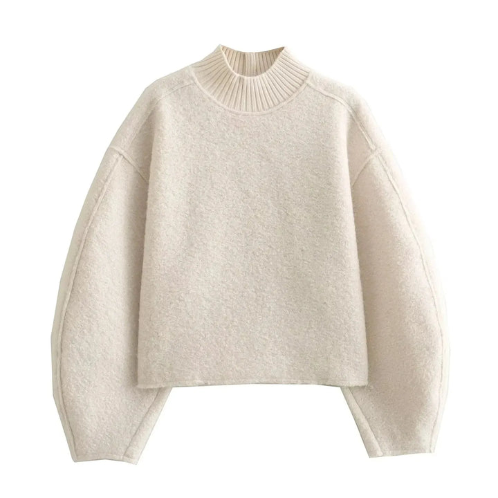 Renee Textured Turtleneck Pullover