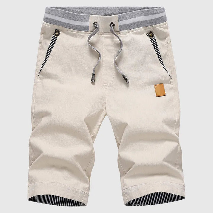 Josh Elastic Waist Cotton Summer Shorts Artisio