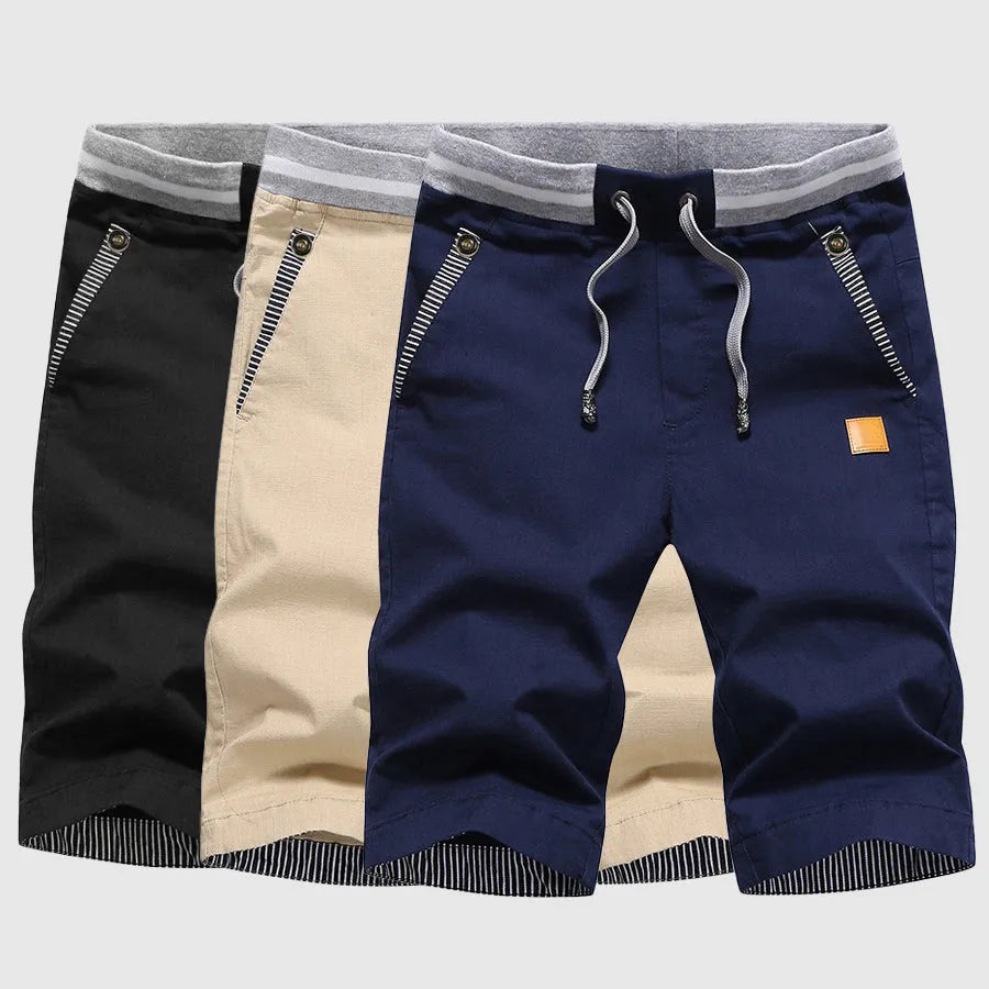Josh Elastic Waist Cotton Summer Shorts Artisio