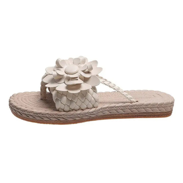 Daisy Bloom Woven Slip-On Sandals Artisio