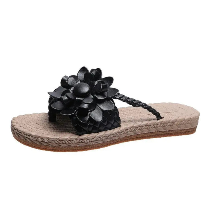 Daisy Bloom Woven Slip-On Sandals Artisio