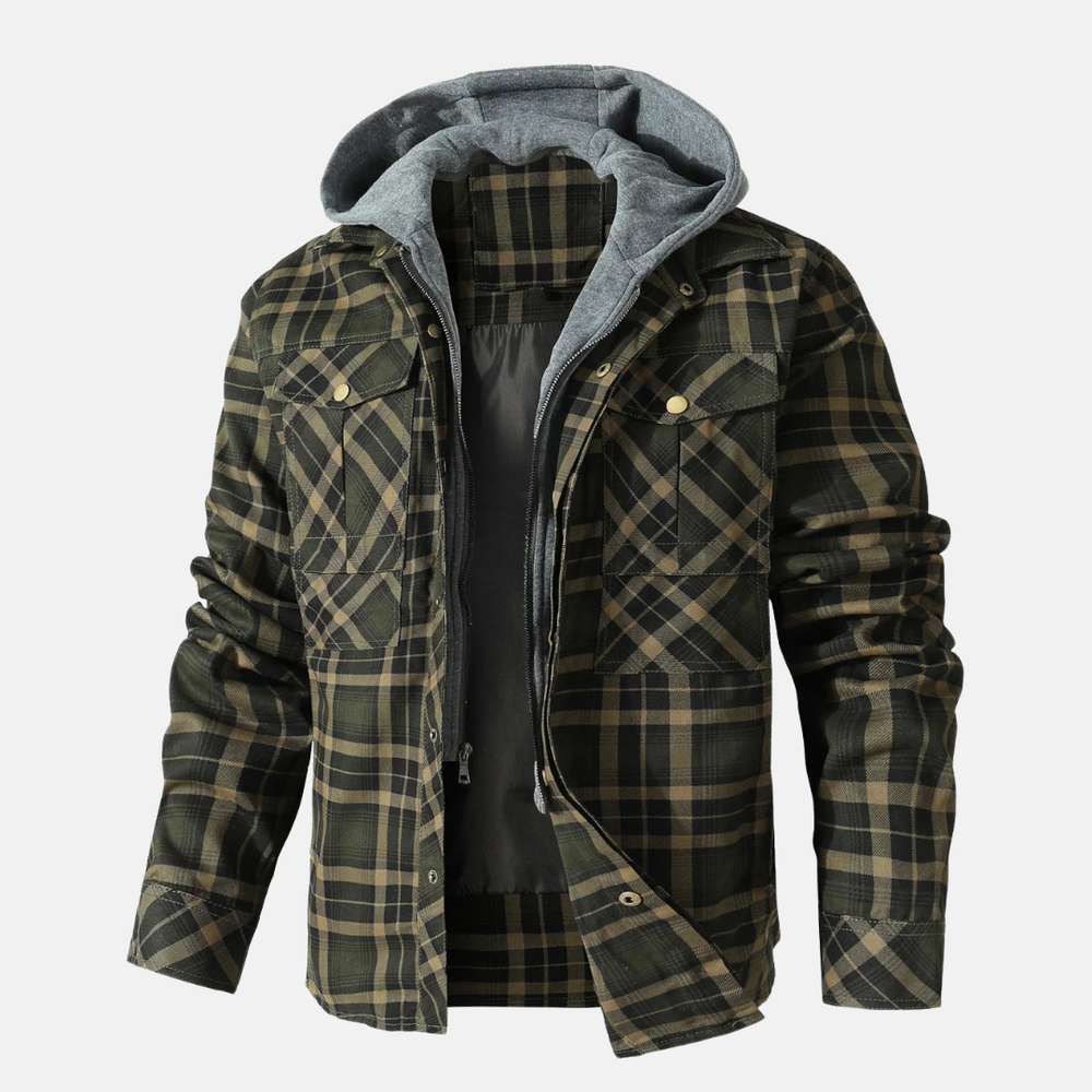 Daniel Flannel Hooded Jacket Artisio