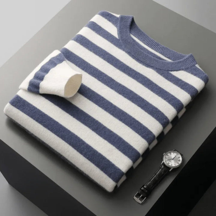 Dariel Crewneck Wool Stripe Sweater Artisio