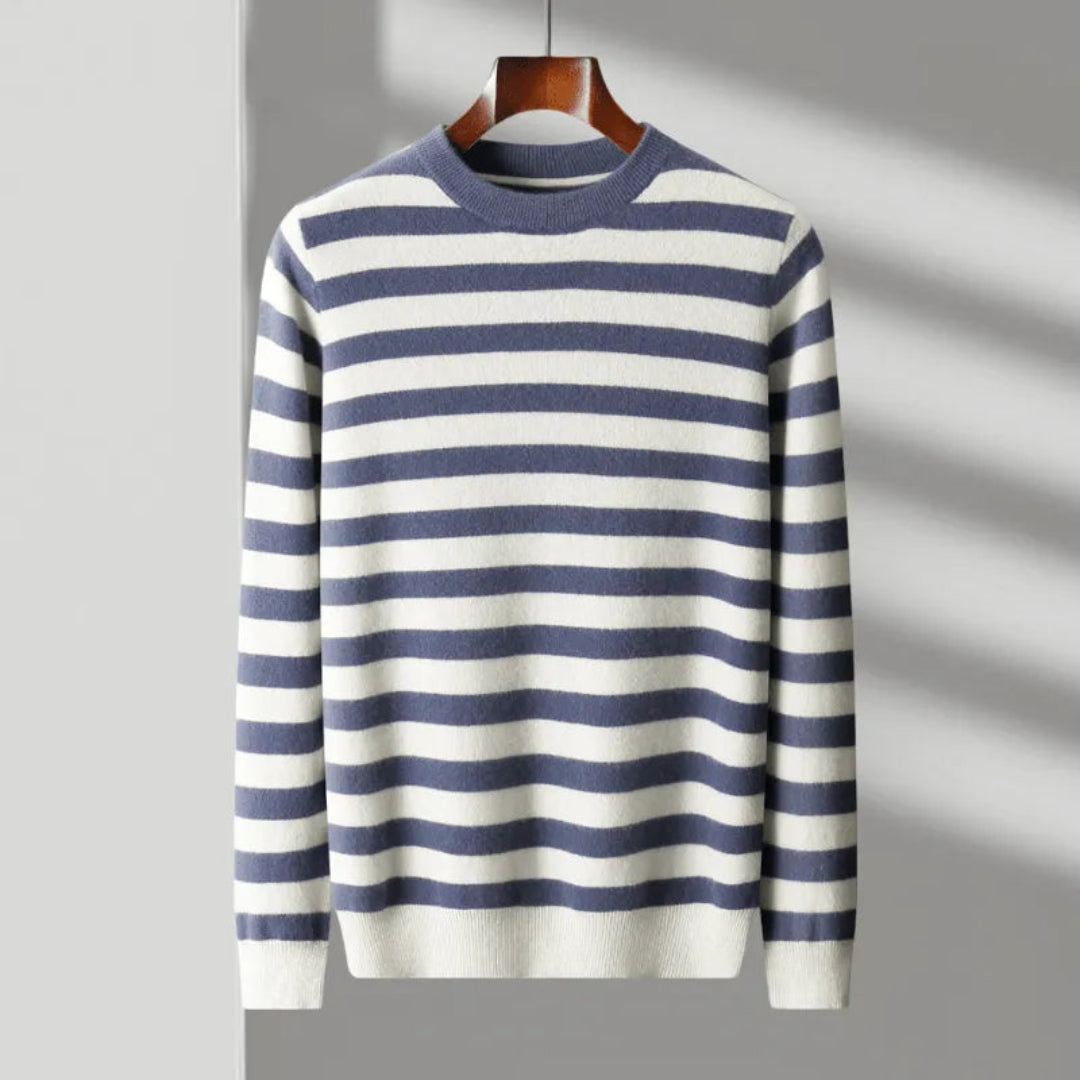 Dariel Crewneck Wool Stripe Sweater Artisio