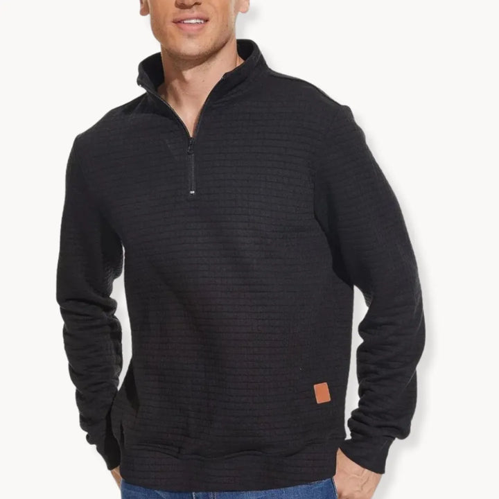 David Oversized Half Zipper Pullover