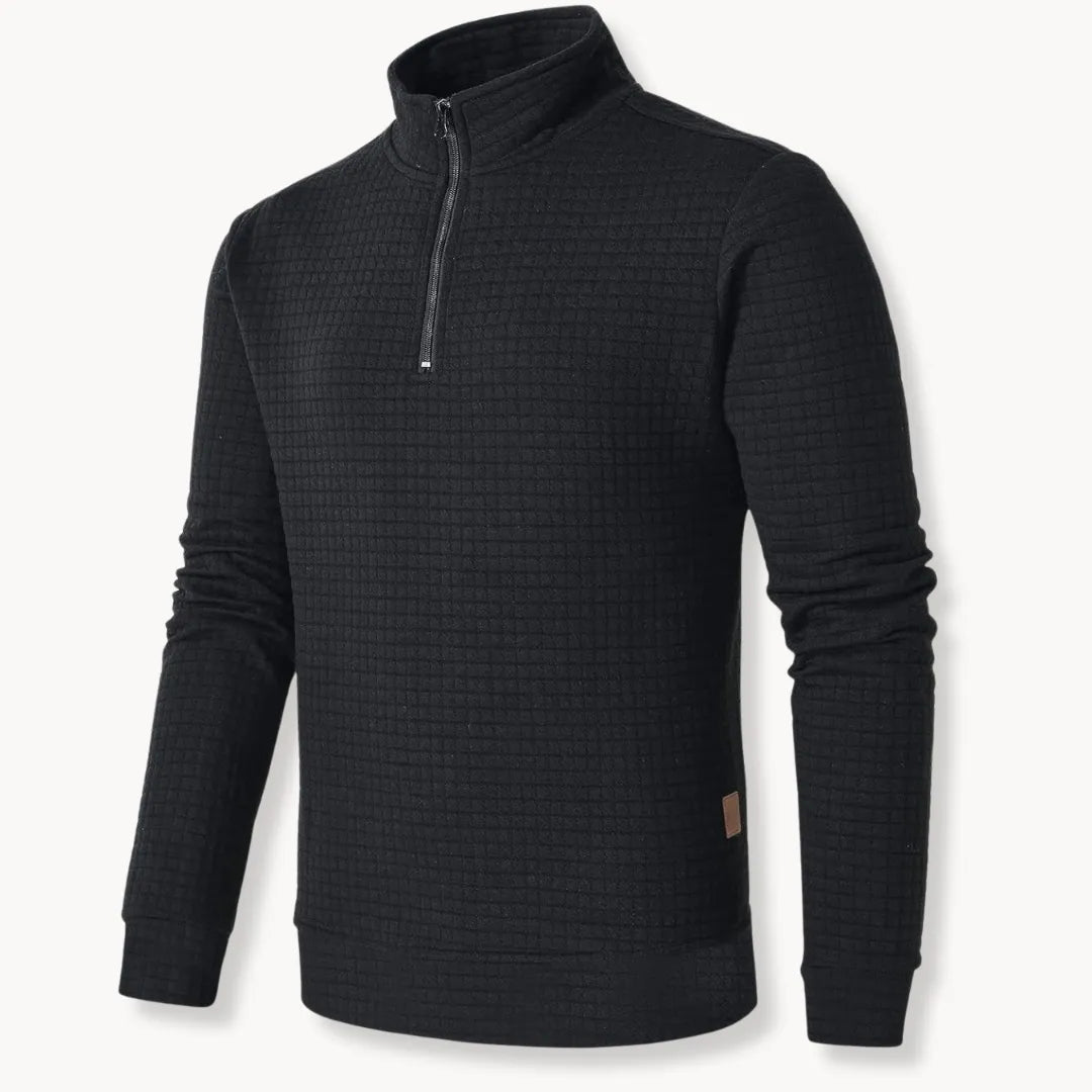 David Oversized Half Zipper Pullover