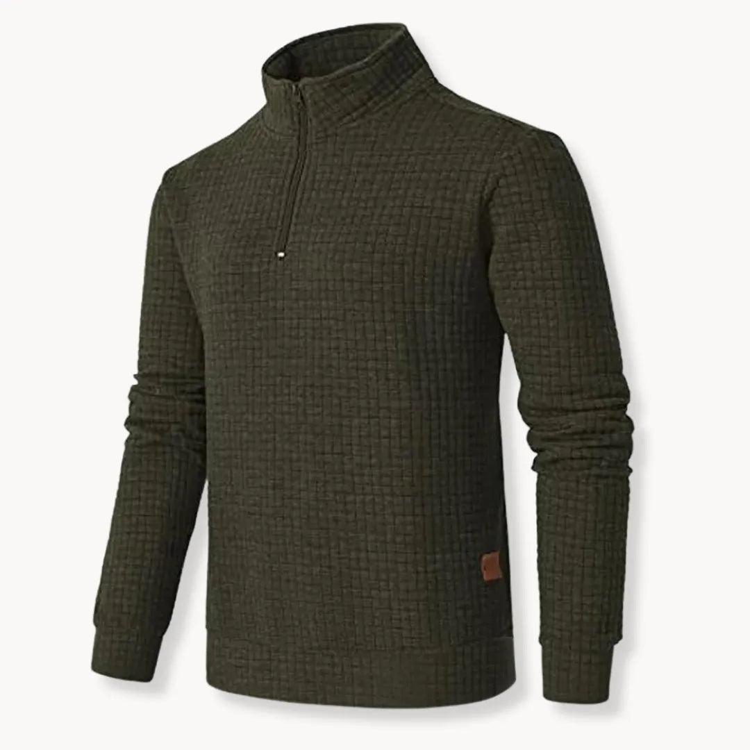 David Oversized Half Zipper Pullover