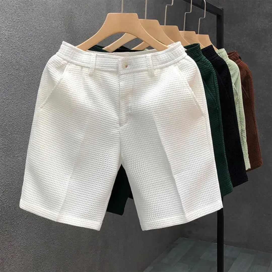 David Solid Color Cotton Shorts Artisio