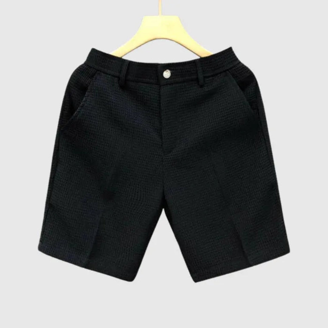 David Solid Color Cotton Shorts Artisio