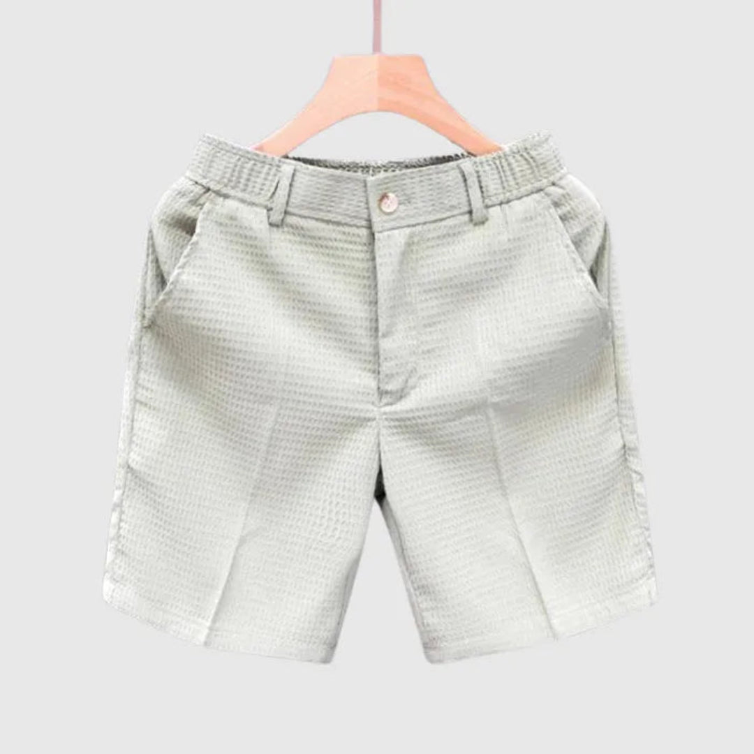 David Solid Color Cotton Shorts Artisio