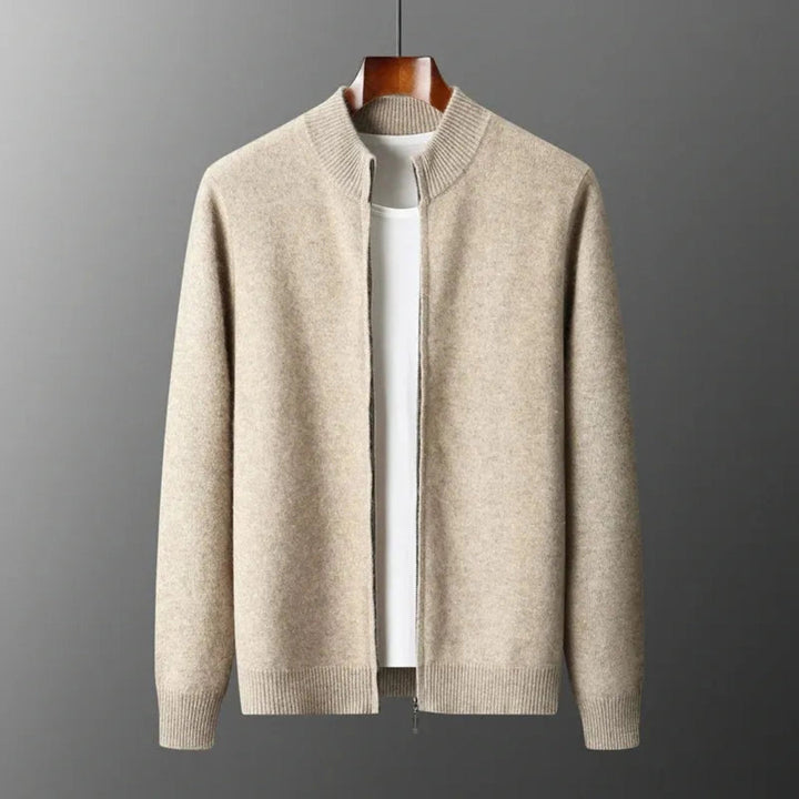 David Wool Zip Cardigan Artisio