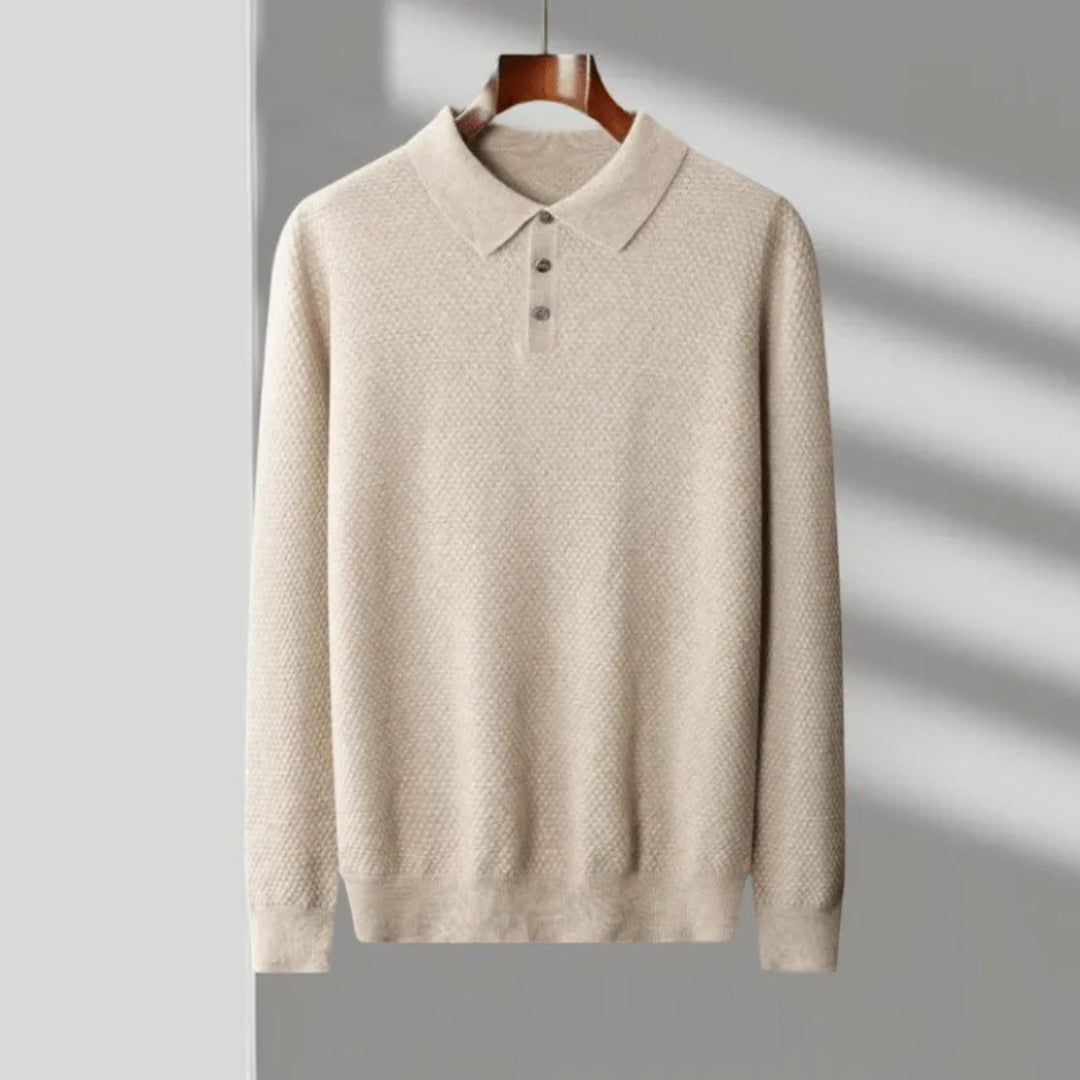 Dawson Cashmere Knit Polo Artisio