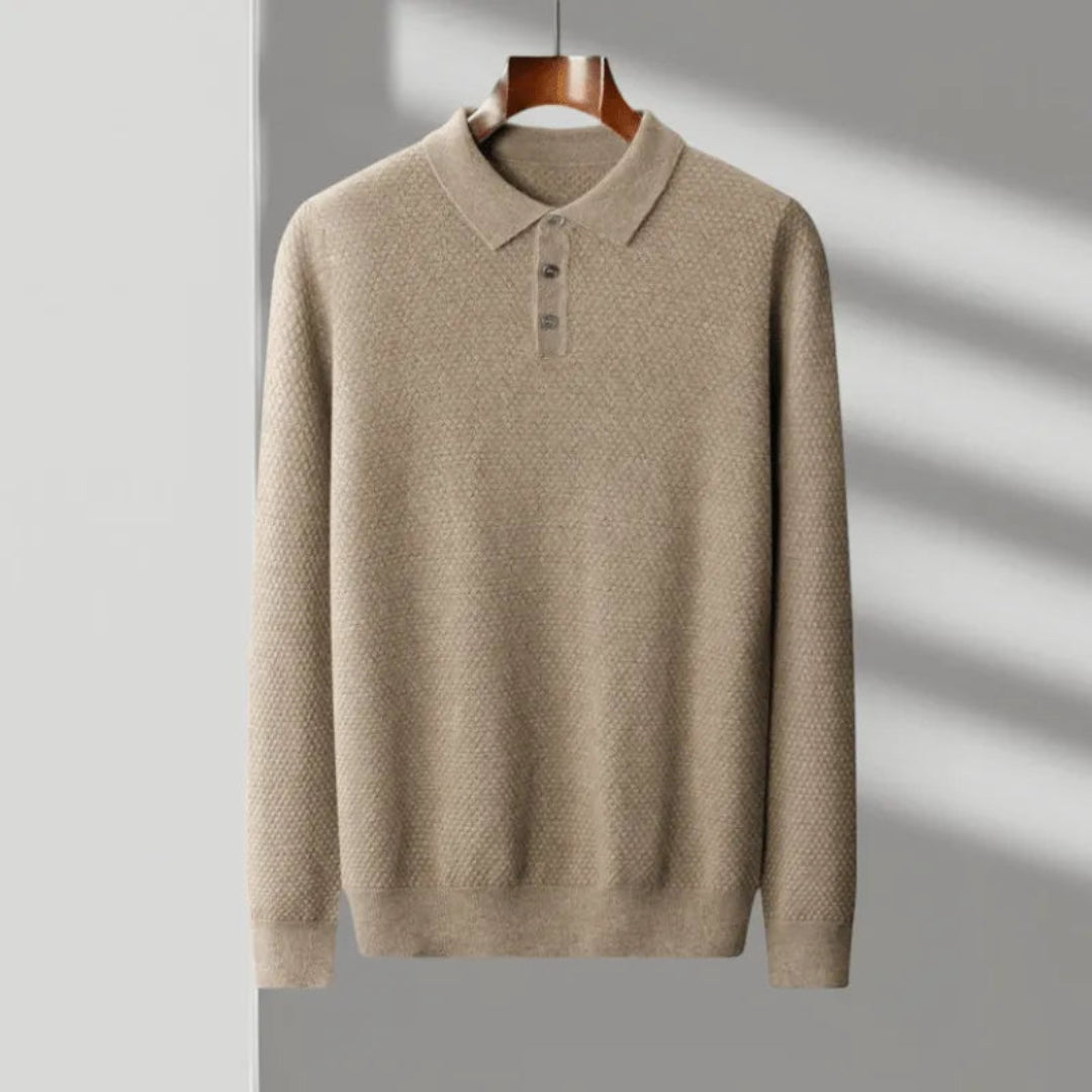 Dawson Cashmere Knit Polo Artisio