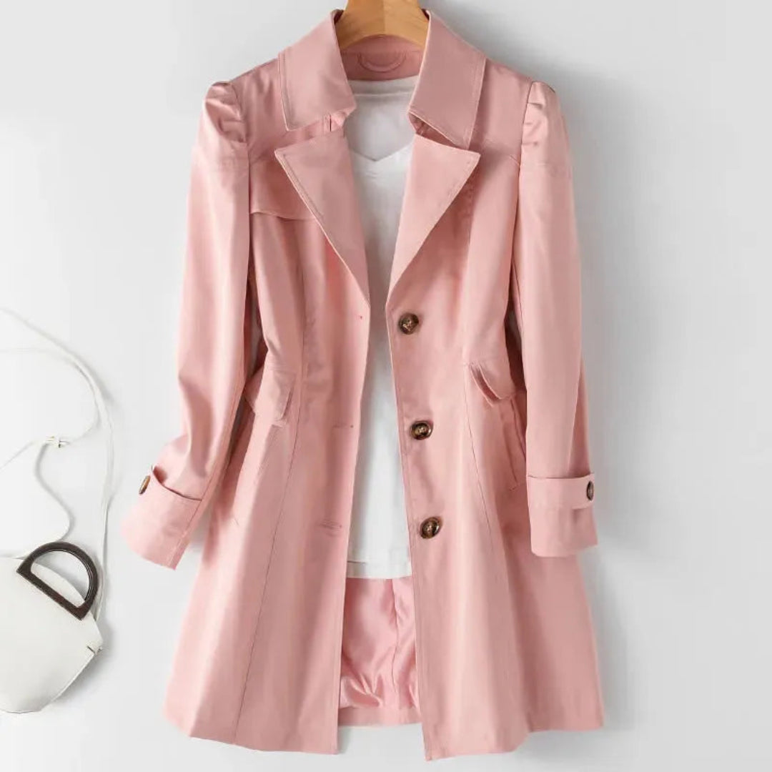Della Classic Double-Breasted Trench Coat Artisio