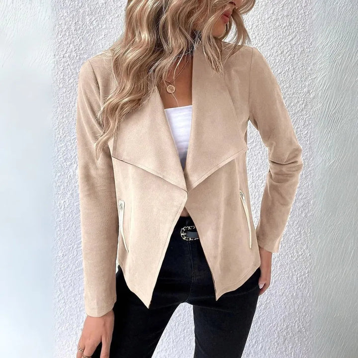 Doreen Draped Open-Front Jacket