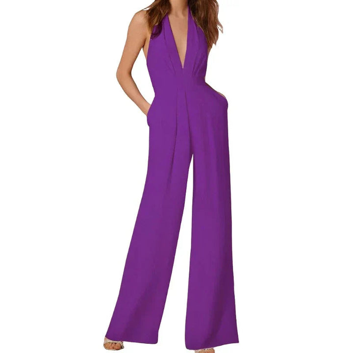 Artisio | Women Draped Neck Jumpsuit