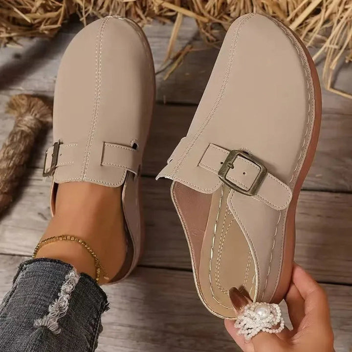 Eliza Buckle Mule Sandals Artisio