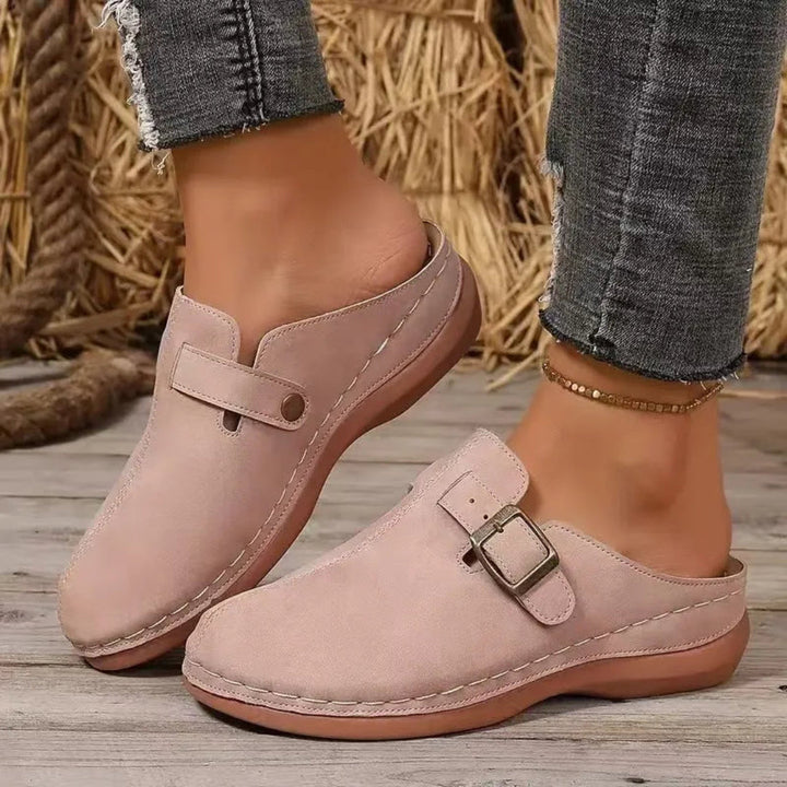 Eliza Buckle Mule Sandals Artisio