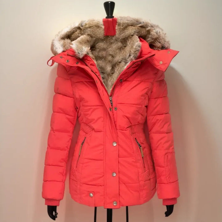 Eliza Faux Fur Hooded Puffer Jacket Artisio