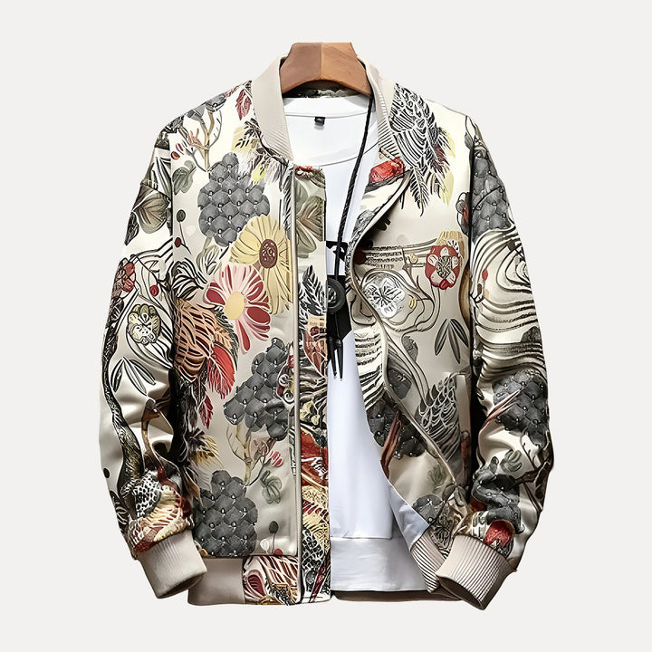 Elliot Embroidered Street Bomber Jacket