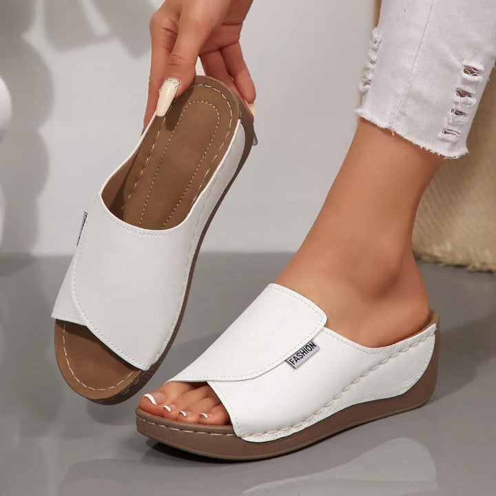 Erica Open-Toe Slip-On Cushioned Sandals Artisio