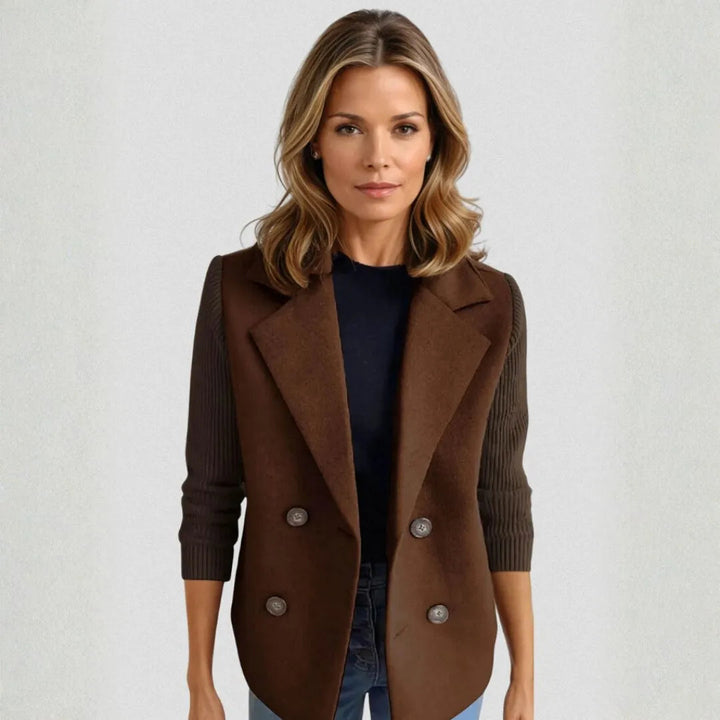 Eva Women’s Double-Breasted Sweater Blazer Artisio